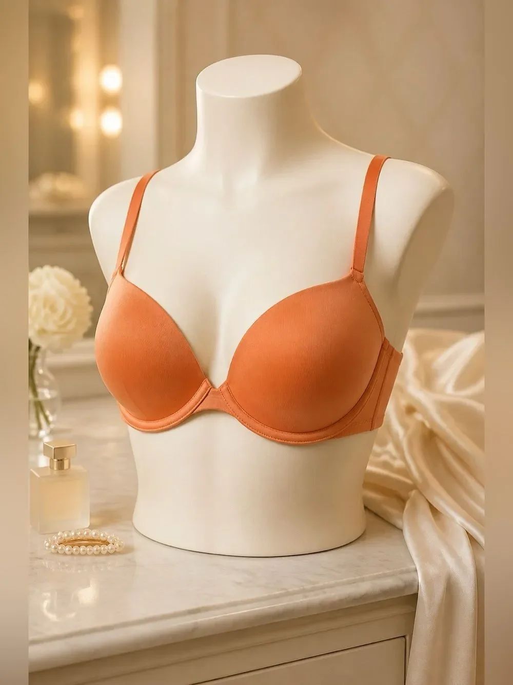ROSE WEAR EVERYWHERE PUSH UP BRA 34DD PINK by VS